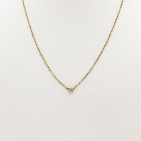 Tiffany & Co. Elsa Peretti® Diamonds by the Yard® Pendant .20ct Necklace - Picture 2 of 5